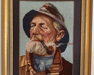 Needlepoint portrait