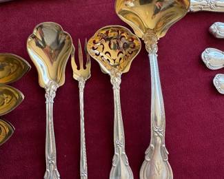 Gorham "Chantilly" sterling flatware 111 pieces