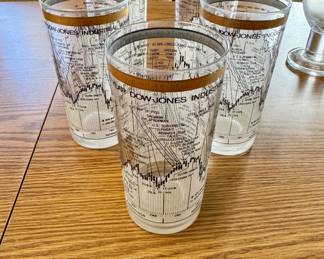 Vintage Cera Dow Jones Industrial glasses