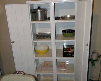 More great kitchen items, and also the metal shelving units are also for sale