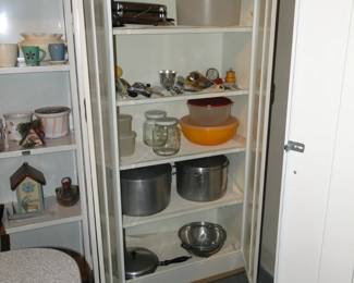 More incredible kitchen items, and again, all the metal cabinets are going to be for sale as well