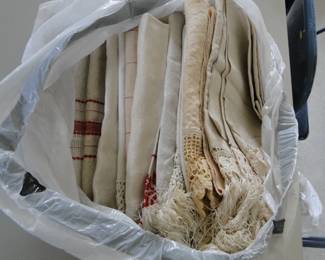 Vintage embroidered linens