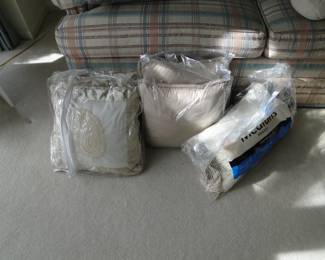 Decorative pillows, new and clean