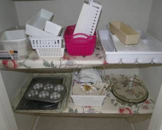 Various organizers and some nice baking items