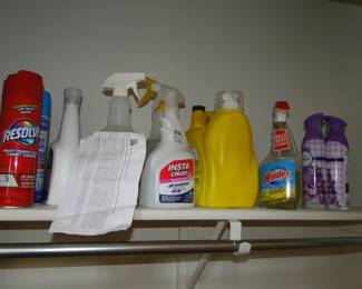 More cleaning products