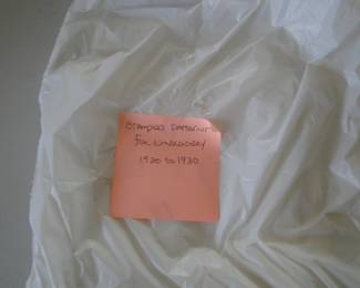 Vintage linen that is stamped with the pattern for embroidery  1920-1930 