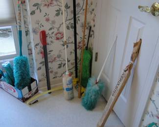 Cleaning implements.  Spring cleaning is right around the corner....