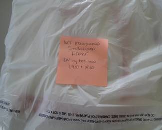 1910 and 1930 embroidered items 