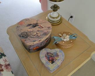 Heart shaped decorative items