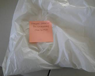 Stamped pattern linen