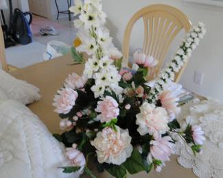 Faux florals, clean and neat and dust free