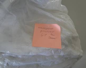 Monogramed pillowcases with GP on the sham