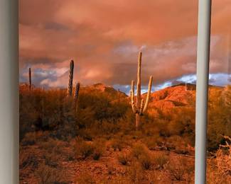 Two imposed photographs made into Large art