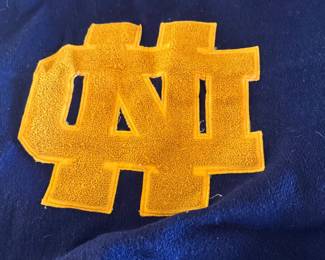 Notre Dame vintage blanket