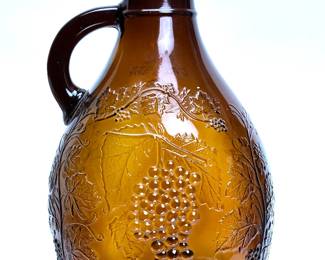 Circa 1950 Maywood Amber Glass Jug