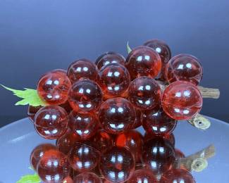 Vintage mid century lucite grapes