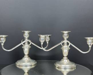 Sterling Silver Candelaberas