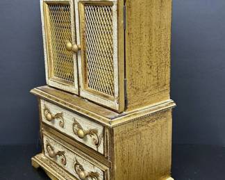 Vintage Florentine Jewelry case and music box