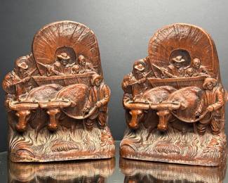 Vintage Western Theme Bookends