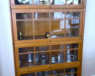 Antique arts & crafts barrister bookcase