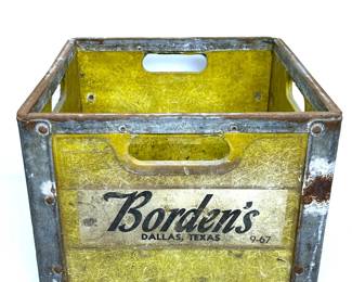 Vintage Borden's Milk of Dallas, Texas milk crate