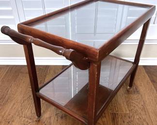 Vintage tea bar cart