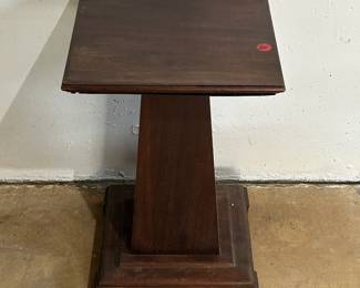 Antique Mission-Era Pedestal Stand