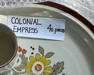 Colonial Empress Vintage Dish Set - 40 Pieces