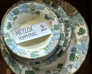 Metlox Poppytrail China Set - 50 Pieces