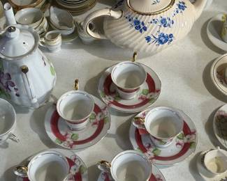 A Great Selection of Rare and Collectible Teacups and Saucers