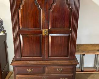 Vintage Chippendale Style Wardrobe