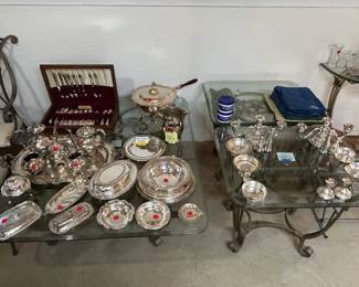 Great Selection of Serving Pieces in Sterling, Sterling Weighted and SIlverplate