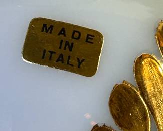 Vintage Italian Decanter and Eight Serving Glasses