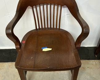Antique Bankers Chair