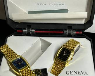 Set of Geneva Watches - His and Hers