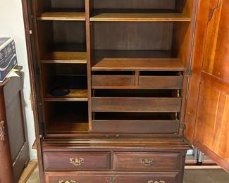 Vintage Chippendale Style Wardrobe