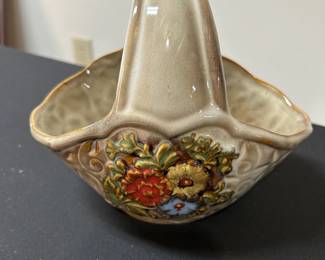 Vintage Pottery Basket