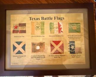 TEXAS BATTLE FLAGS BALL HANGING