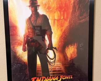 FRAMED INDIANA JONES POSTER