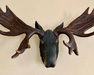 LARGE, RESIN MOOSE HEAD