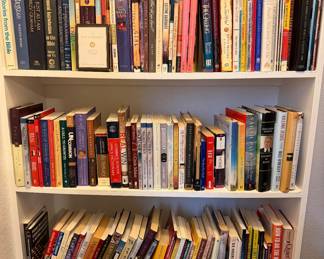 ASSORTED NOVELS AND RELIGIOUS THEME BOOKS