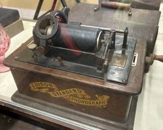 antique Edison phonograph