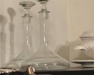 Glass decanters