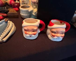 Mini Christmas Santa mugs