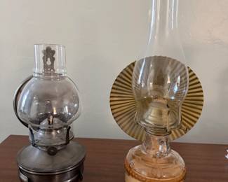 Vintage oil lamps