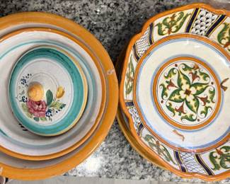 Italian pottery bowls
