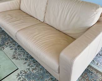 Pair  of  Natuzzi or  Nicoletti or Roche Bobois sofas leather - 
