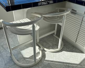 These stools need to remain in place until the house is sold - but we can presell them