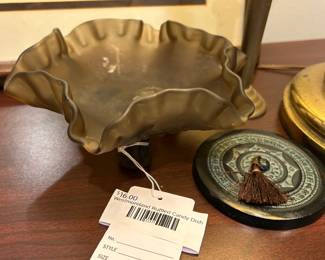 Westmoreland Ruffled Candle Dish 