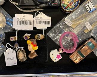 (BL) 14k Stone Ring, (BL) 14k Engraved Ring